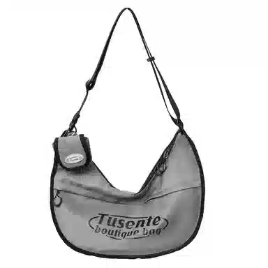 彤彤兔 小众日系休闲通勤 尼龙 单肩包 女款 黑色/绿色/浅灰色