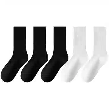 莫代尔 纯色简约透气耐穿袜高弹力堆堆袜减龄无痕透气舒适裸感亲肤柔软吸湿排汗中筒袜 女款 组合装