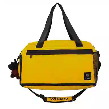 醇龙 中性风休闲简约短途旅游时尚百搭 尼龙 旅行包 常规 男女同款情侣款 黑/红/黄/卡其/青绿/军绿/粉