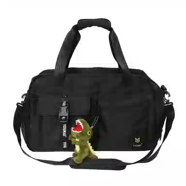 醇龙 大容量干湿分离短途多口袋 尼龙 单肩旅行包 常规 男女同款情侣款 黑/红/卡其/粉 /黄/绿