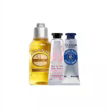 欧舒丹 甜扁桃沐浴油香氛手霜体验装 卸防晒紧致肌肤小样套装旅行便携 保湿滋润