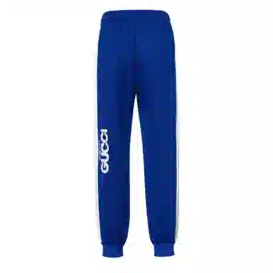 Gucci SS22 Logo Print Sweatpants Blue