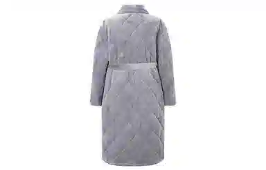 弗利少女 法兰绒加绒加厚保暖秋冬季家居服睡袍 女款