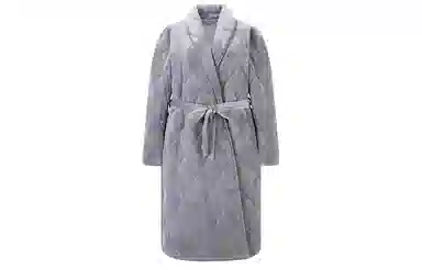 弗利少女 法兰绒加绒加厚保暖秋冬季家居服睡袍 女款