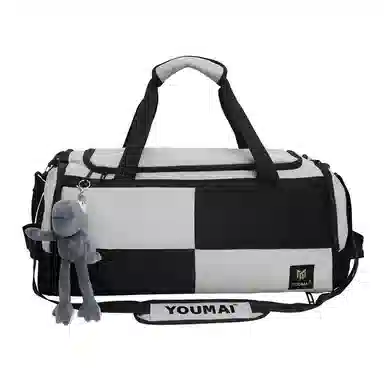 醇龙 简约多功能干湿分离百搭休闲撞色设计短途旅游时尚百搭 牛津布 旅行包 男女同款情侣款 蓝/灰/粉/青绿/黑/红/黄/紫