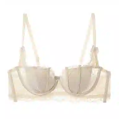 内在密码 超薄透气蕾丝兔耳朵内衣女防下垂聚拢大胸显小文胸