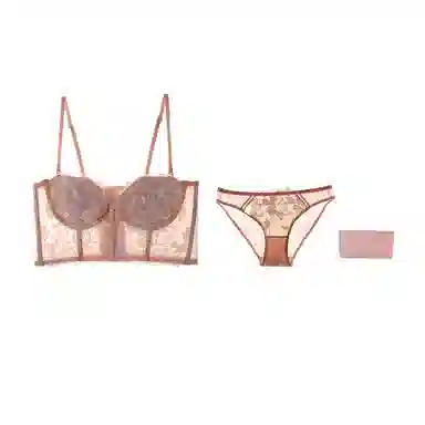 内在密码 纯色超薄塑形蕾丝内衣内裤套装 女款 礼盒装