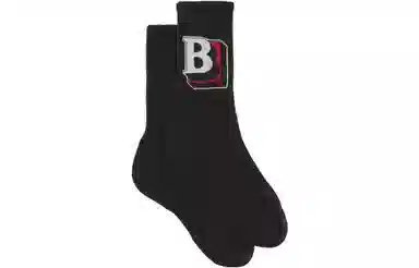 Burberry Logo Embroidered Socks