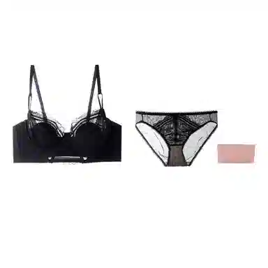 内在密码 薄款大胸显小本命年性感聚拢内衣裤套装 女款