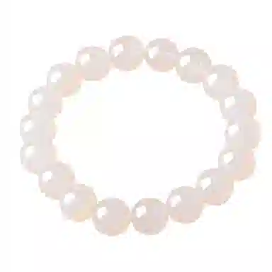 世存 新中式白月光小众设计玉饰圆形珠 玛瑙 玉石手串 女款
