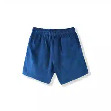 我是大卫 宽松高街直筒五分时尚简约百搭休闲短裤 男女同款 深蓝色