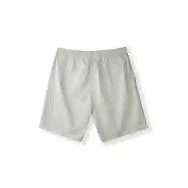 我是大卫 美式复古纯色简约宽松直筒五分休闲短裤 男女同款 白色