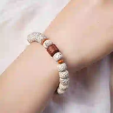 泡泡贝 六字箴言 新中式国潮 小众设计复古文艺转运平安文玩 绕指柔 星月菩提 手串 男女同款情侣款