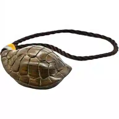 天纵 本命年招财转运国潮文玩吉祥物 原木雕刻富甲天下小乌龟新中式复古手工艺品 阴沉木 把件 男女同款情侣款