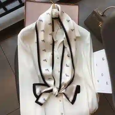 优幽兰 真丝休闲减龄气质穿搭多功能 桑蚕丝 丝巾 女款 礼盒装