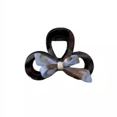 尚先生 冷淡风蓝色晕染蝴蝶发夹百搭鲨鱼夹后脑勺适合各种发量发抓夹发卡 发饰 女款