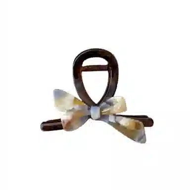 尚先生 冷淡风蓝色晕染蝴蝶发夹百搭鲨鱼夹后脑勺适合各种发量发抓夹发卡 发饰 女款