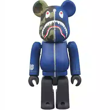 BE@RBRICK x BAPE BLACK Shark Blue