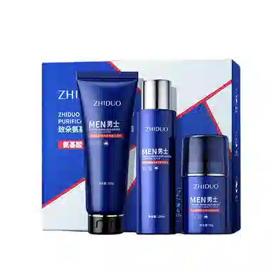 致朵 氨基酸水感净澈 护肤套装 去黑头提亮肤色改善毛躁淡痘印祛痘祛粉刺紧致肌肤除螨 清爽控油保湿滋润型