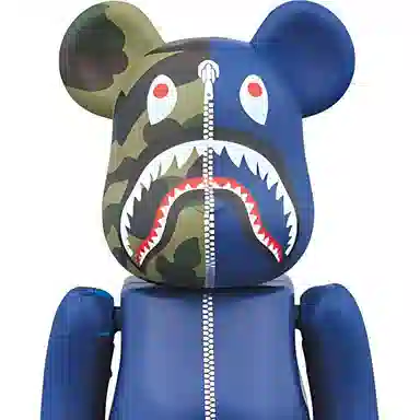 BE@RBRICK x BAPE BLACK Shark Blue