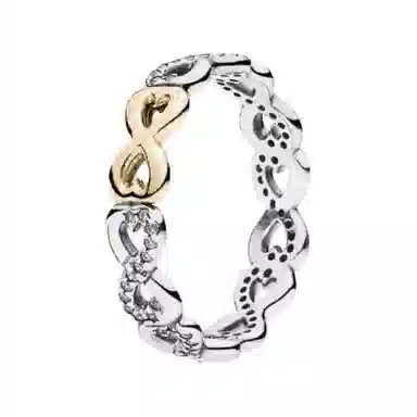 Pandora Infinite Heart Ring 925 Silver