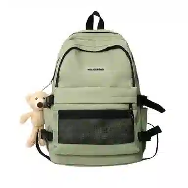 巴朗熊 潮酷纯色简约百搭 尼龙 双肩包 男女同款情侣款 多色