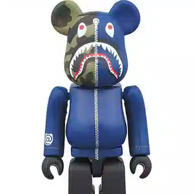 BE@RBRICK x BAPE BLACK Shark Blue