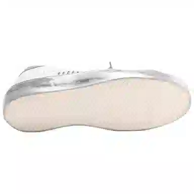 Golden Goose Super-Star Vintage Grey Silver Heel