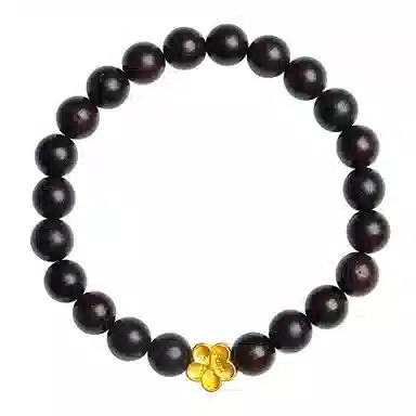 木盛缘 桃花文玩佛珠念珠 小叶紫檀 手串 男女同款情侣款