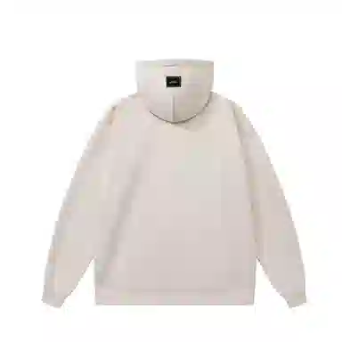 三体 幽灵倒计时系列 美式复古麂皮绒简约字母印花基础款宽松休闲百搭连帽套头重磅保暖街头风潮牌时尚舒适长袖卫衣 男女同款