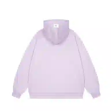 三体 幽灵倒计时系列 美式复古麂皮绒简约字母印花基础款宽松休闲百搭连帽套头重磅保暖街头风潮牌时尚舒适长袖卫衣 男女同款