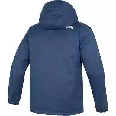 The North Face Logo Print Hoodie Blue