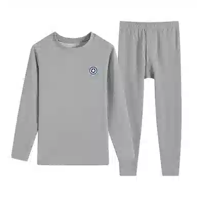 贴身领域 青少年德绒初中高中学生秋衣秋裤棉毛衫内衣保暖套装 男款