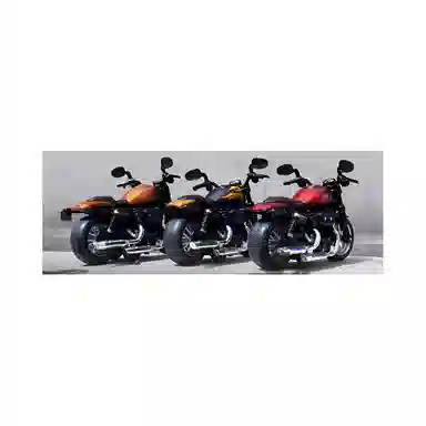 乐乐鱼 摩托车 合金 成品模型