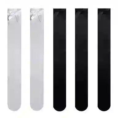 夜间教习室 长筒过膝薄款性感御姐风纯欲蝴蝶结丝袜 女款 五双装