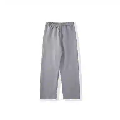 我是大卫 重磅褶皱直筒美式高街潮牌宽松卫裤休闲裤 男女同款 灰色