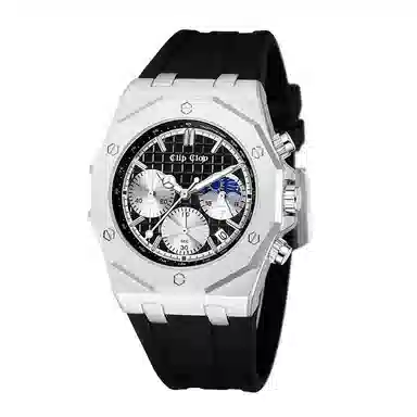 Clip Clop Mechanical Multifunction Sport Watch Black Dial
