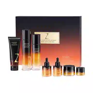 臻芝 黑松露酵母抗皱水润护肤套装 淡纹抗糖舒缓维稳提亮控油淡痘印紧致保湿滋润轻松修护补水抗氧化 七件套