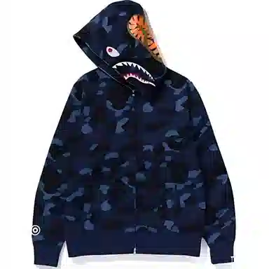 A BATHING APE Color Camo Shark Hoodie