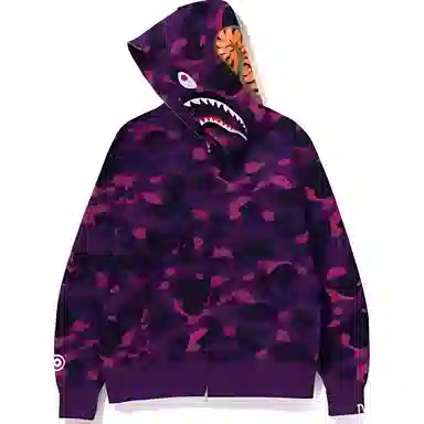 A BATHING APE Color Camo Shark Hoodie