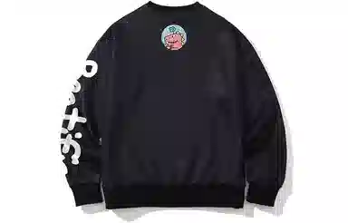 木村三社 小恐龙卡通印花宽松圆领卫衣 情侣款