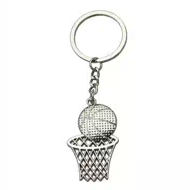 一点潮玩 金属篮球 羽毛球 乒乓球 足球钥匙扣 背包车载挂饰 谷圈挂件