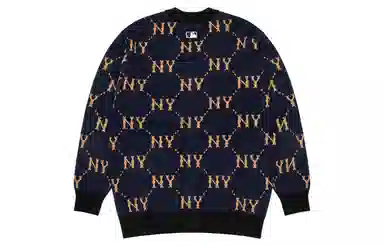 MLB Vintage Monogram Cardigan Navy