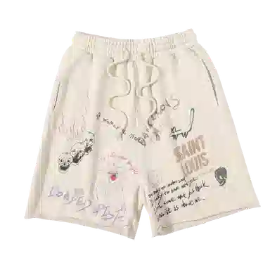 SSSAINT LOUIS Crimson Bones Loveshorts