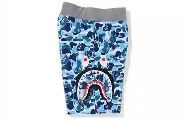 A BATHING APE Bape Shark Print Shorts