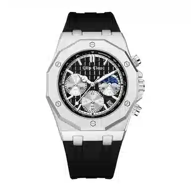 Clip Clop Mechanical Multifunction Sport Watch Black Dial