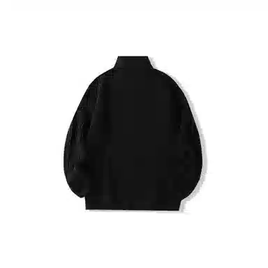 我是大卫 简约纯色慵懒风宽松拉链开衫外套百搭针织衫 男女同款