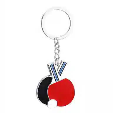 一点潮玩 金属篮球 羽毛球 乒乓球 足球钥匙扣 背包车载挂饰 谷圈挂件