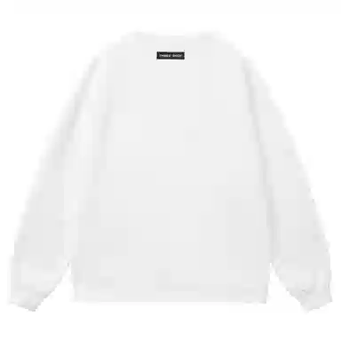 三体 太空军舰队系列 美式复古简约基础款字母印花宽松休闲百搭高街潮牌时尚舒适个性学生多巴胺重磅圆领套头长袖卫衣 男女同款