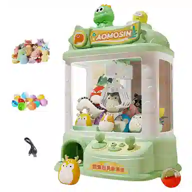 纽奇 抓娃娃机 扭蛋机小型 有趣夹公仔机 小型家用 遥控玩具